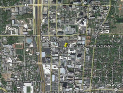 Aerial View Midtown Atlanta